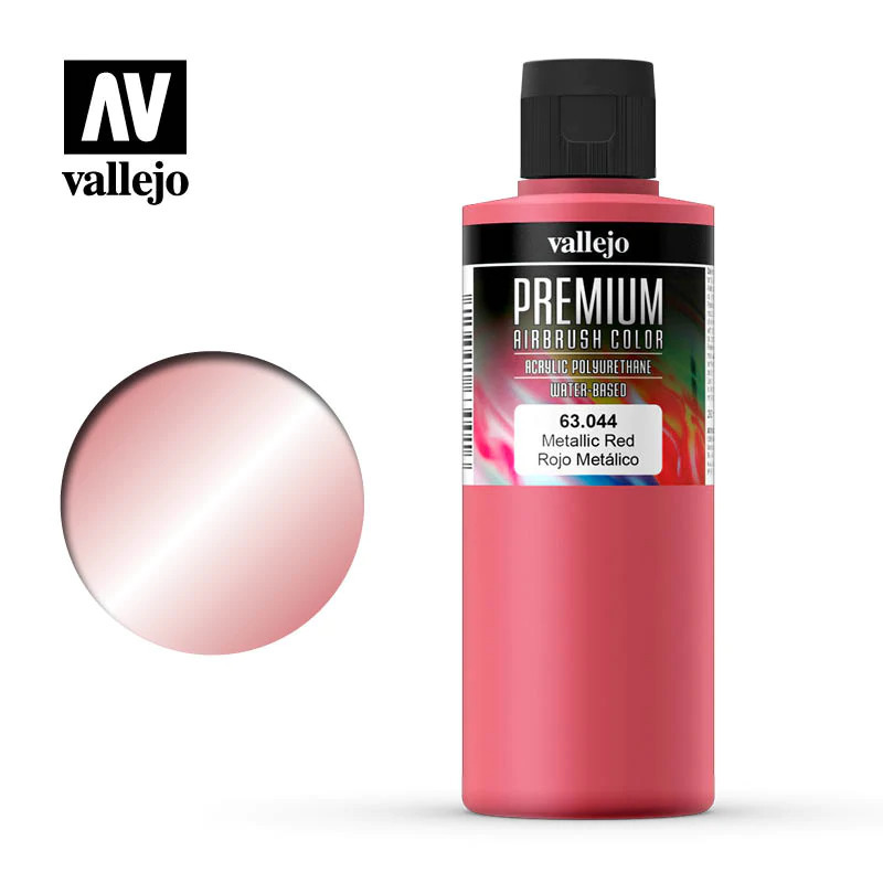 Vallejo Premium Colour Metallic Red 200 ml. [63044]