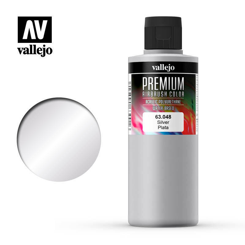 Vallejo Premium Colour Silver 200 ml. [63048]