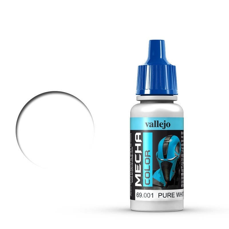 Vallejo Mecha Colour Pure White 17ml Acrylic Airbrush Paint [690