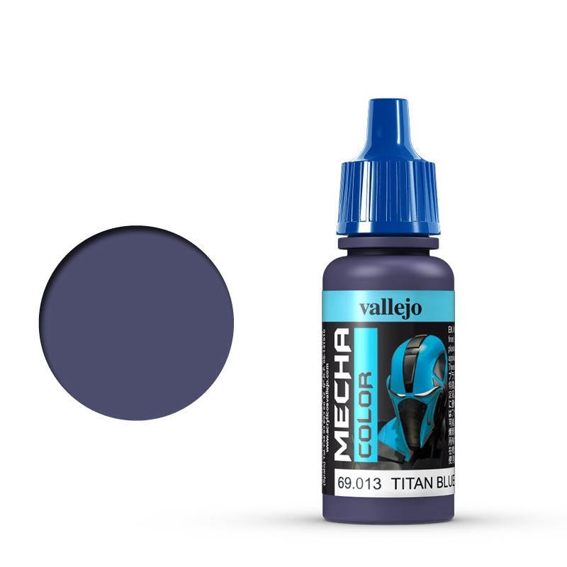 Vallejo Mecha Colour Titan Blue 17ml Acrylic Airbrush Paint [690