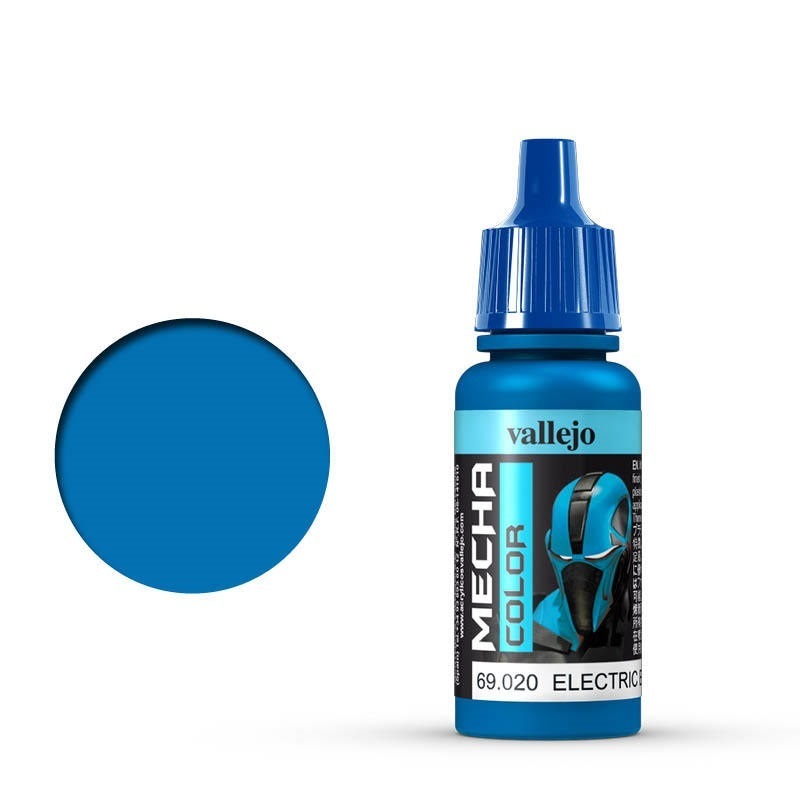 Vallejo Mecha Colour Electric Blue 17ml Acrylic Airbrush Paint [