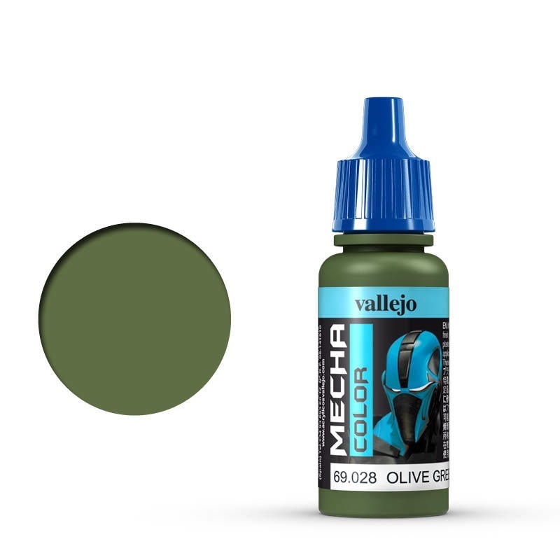 Vallejo Mecha Colour Olive Green 17ml Acrylic Airbrush Paint [69