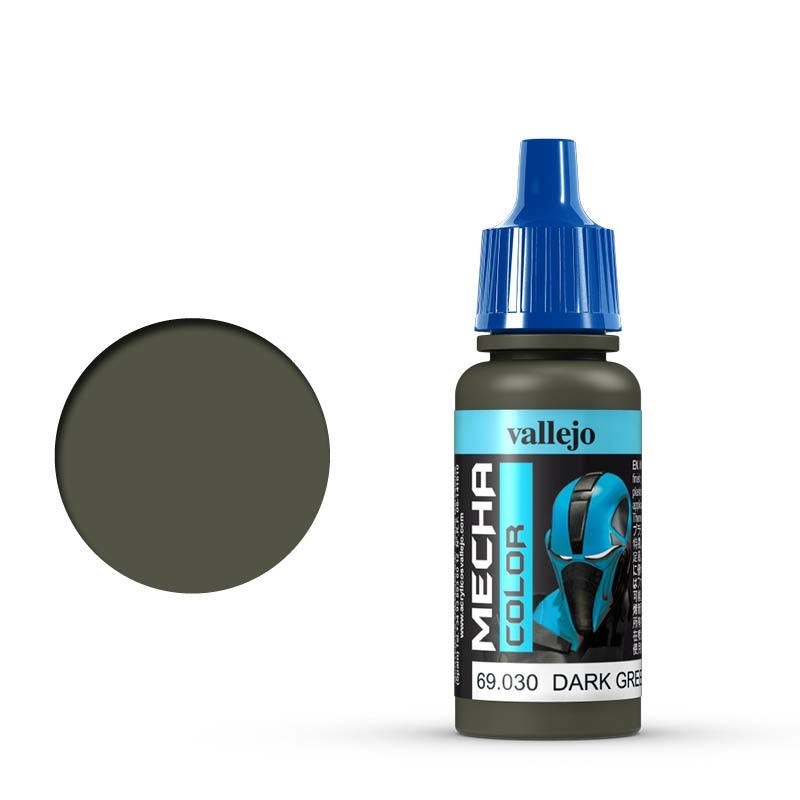 Vallejo Mecha Colour Dark Green 17ml Acrylic Airbrush Paint [690