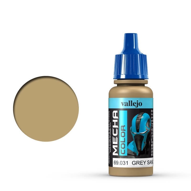 Vallejo Mecha Colour Grey Sand 17ml Acrylic Airbrush Paint [6903