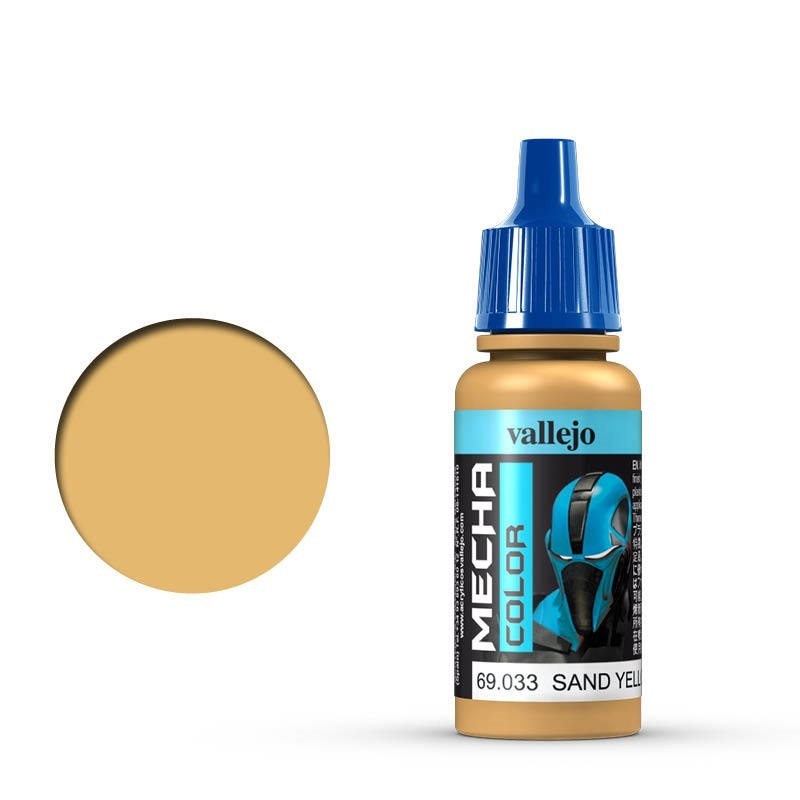 Vallejo Mecha Colour Sand Yellow 17ml Acrylic Airbrush Paint [69