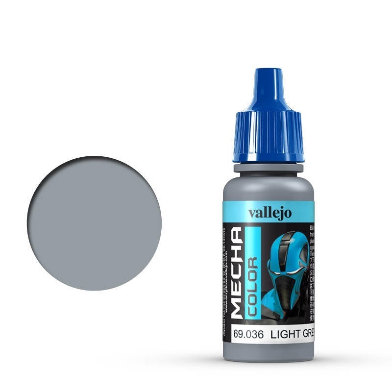 Vallejo Mecha Colour Light Grey 17ml Acrylic Airbrush Paint [690