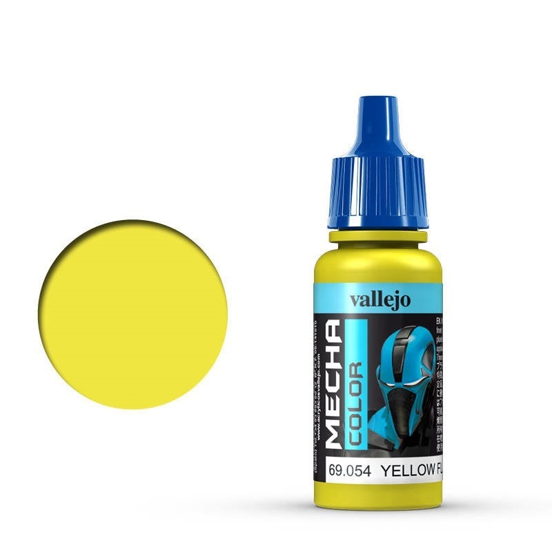 Vallejo Mecha Colour Yellow Fluorescent 17ml Acrylic Airbrush Pa