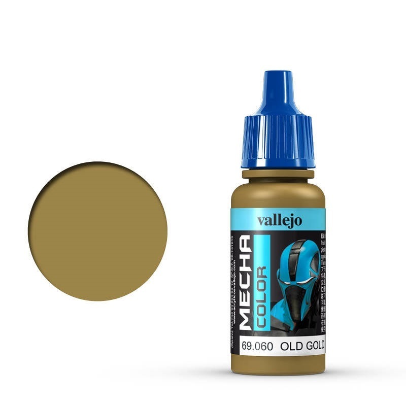 Vallejo Mecha Colour Old Gold 17ml Acrylic Airbrush Paint [69060