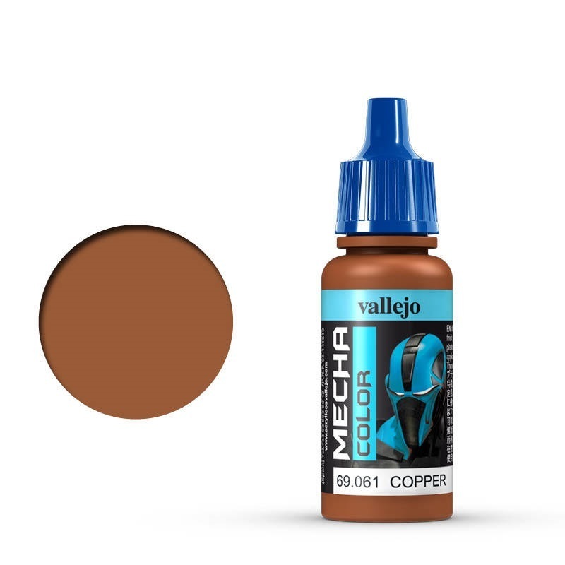 Vallejo Mecha Colour Copper 17ml Acrylic Airbrush Paint [69061]