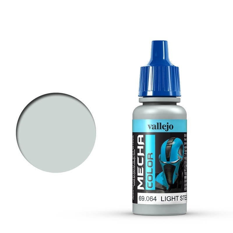 Vallejo Mecha Colour Light Steel 17ml Acrylic Airbrush Paint [69