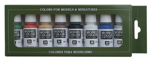 Vallejo Model Colour 8 Wargames Basics 8 Colour Acrylic Paint Se