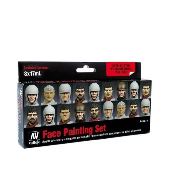 Vallejo Model Colour Faces Set ?Jaume Ortiz? + instruc Box Acryl