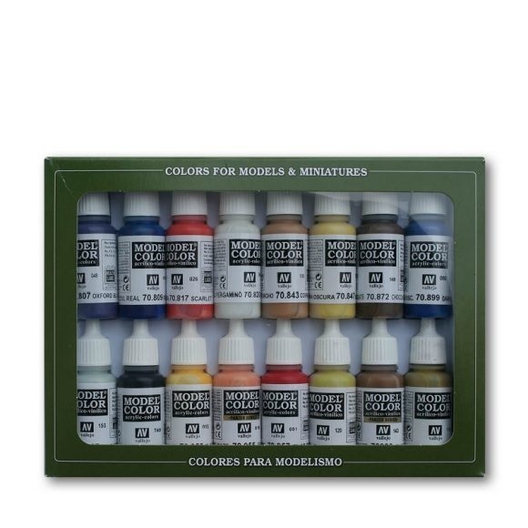 Vallejo Model Colour American Colonial 16 Colour Acrylic Paint S