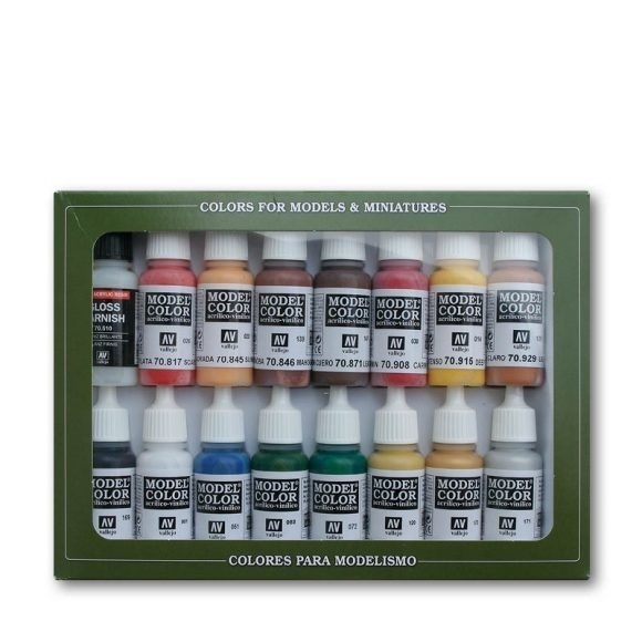 Vallejo Model Colour American Revolution 16 Colour Acrylic Paint