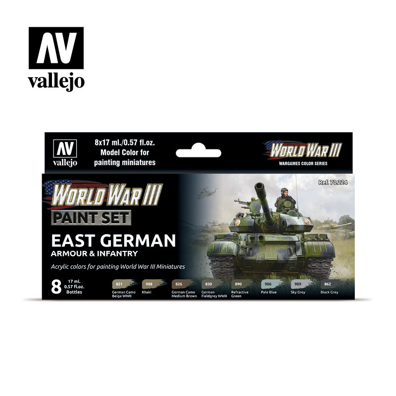 Vallejo Model Colour WWIII East German Armour & Infantry Acrylic