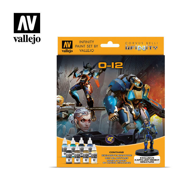 Vallejo Infinity O-12 Exclusive Miniature 8 Colour Acrylic Paint