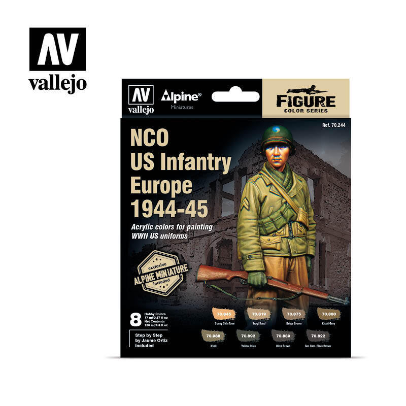 Vallejo Model Colour Alpine NCO US Infantry Europe 1944-45 Acryl