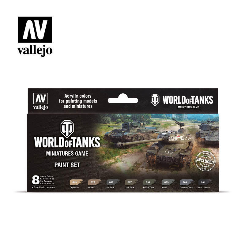 Vallejo Model Colour World of Tanks Miniatures Game Acrylic 8 Co