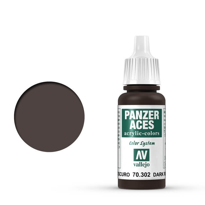 Vallejo Panzer Aces Dark Rust 17 ml Acrylic Paint [70302]