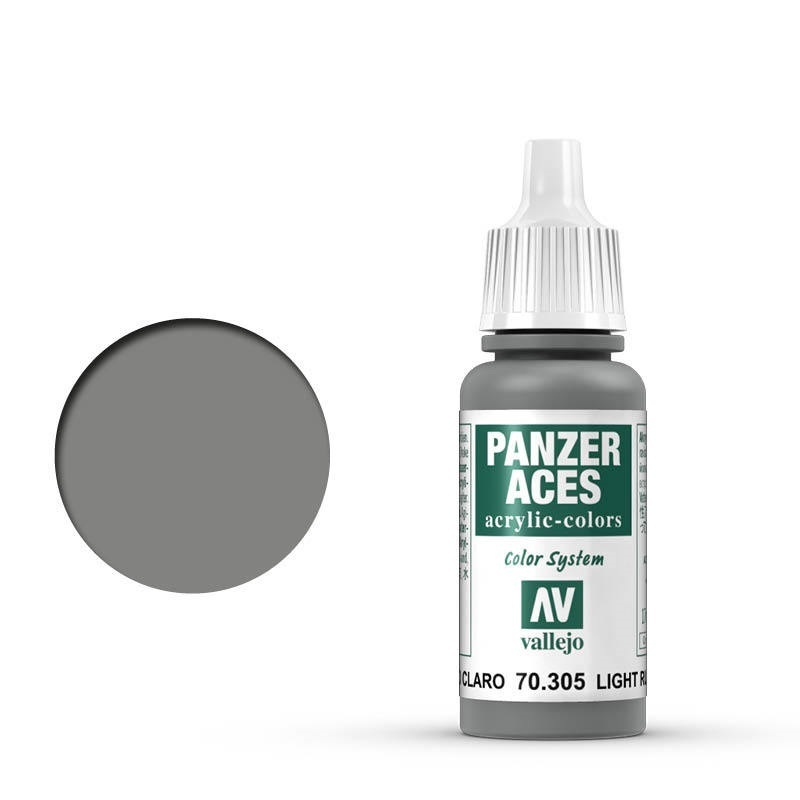 Vallejo Panzer Aces Light Rubber 17 ml Acrylic Paint [70305]