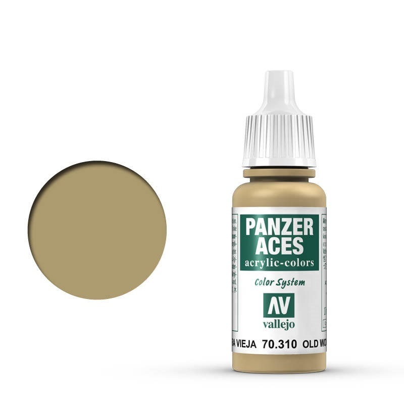 Vallejo Panzer Aces Weathered Wood 17 ml Acrylic Paint [70310]