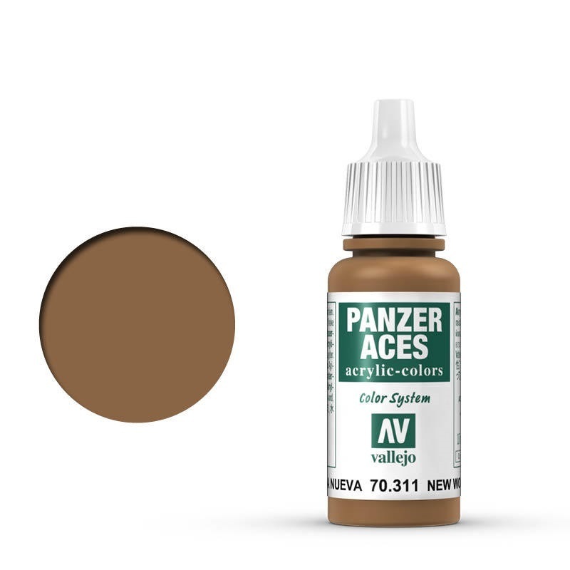 Vallejo Panzer Aces New Wood 17 ml Acrylic Paint [70311]