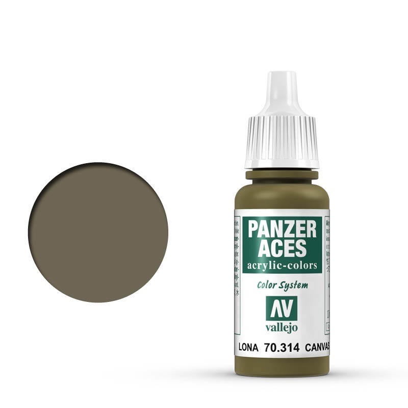 Vallejo Panzer Aces Canvas 17 ml Acrylic Paint [70314]