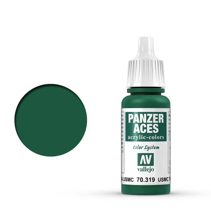 Vallejo Panzer Aces USMC Tanker 17 ml Acrylic Paint [70319]