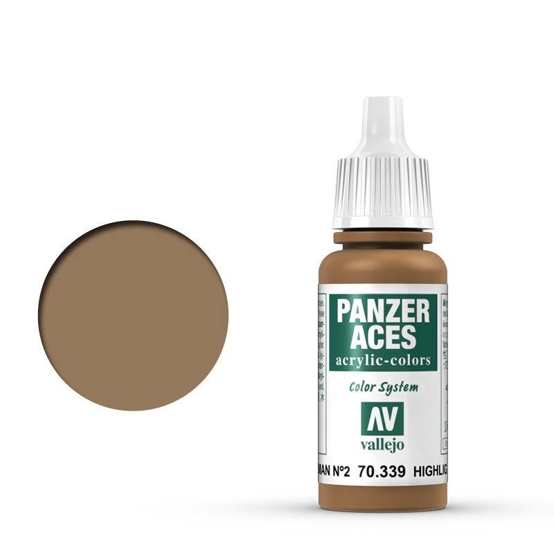 Vallejo Panzer Aces Feldgrau II Highlights 17 ml Acrylic Paint [