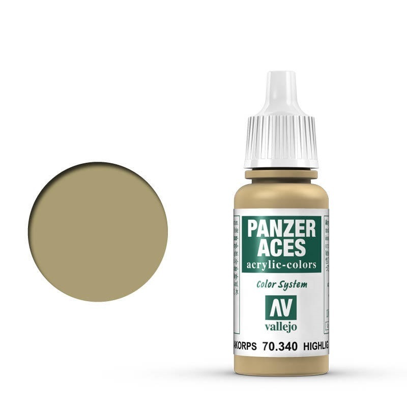 Vallejo Panzer Aces Afrikakorps Highlights 17 ml Acrylic Paint [