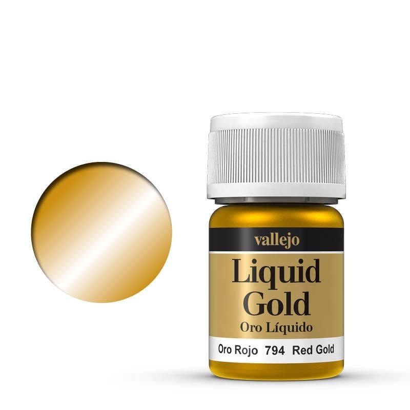 Vallejo Model Colour Metallic Red Gold (Alcohol Base) 35 ml Acry