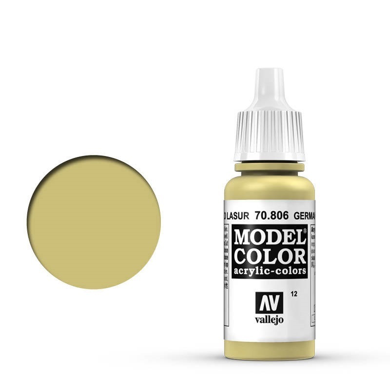 Vallejo Model Colour #012 German Yellow 17 ml Acrylic Paint [708