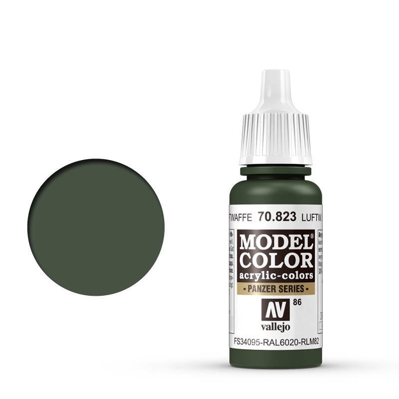 Vallejo Model Colour #086 Luftwaffe Cam Green 17 ml Acrylic Pain