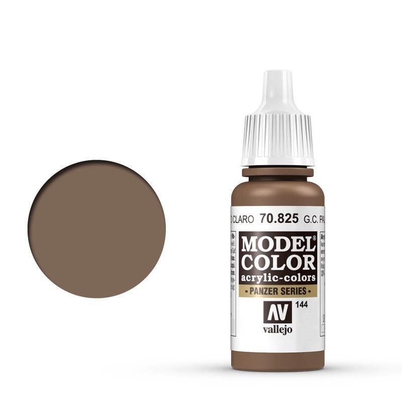 Vallejo Model Colour #144 German Cam Pale Brown 17 ml Acrylic Pa