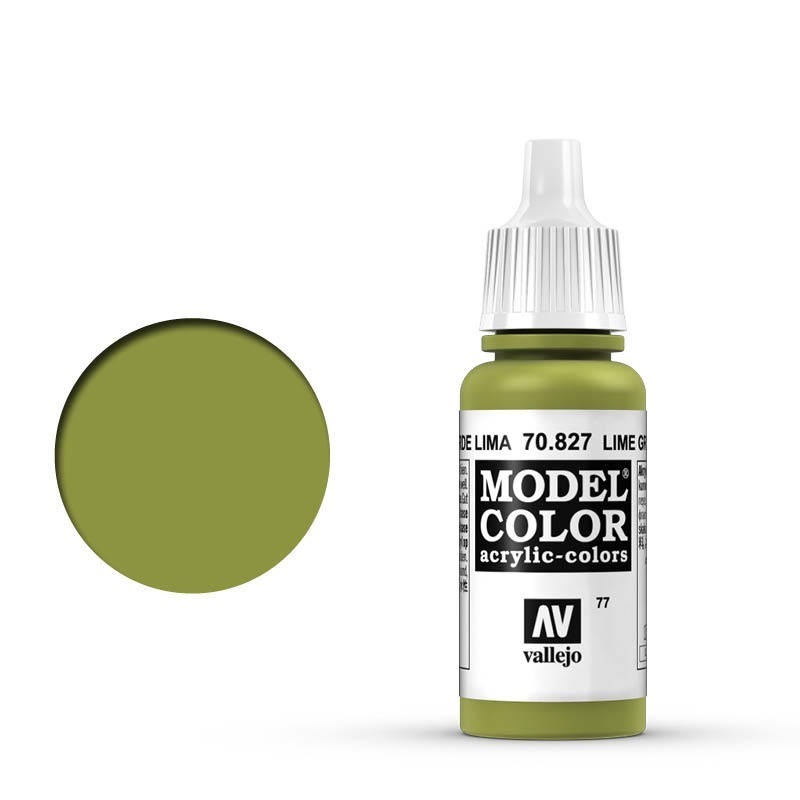 Vallejo Model Colour #077 Lime Green 17 ml Acrylic Paint [70827]