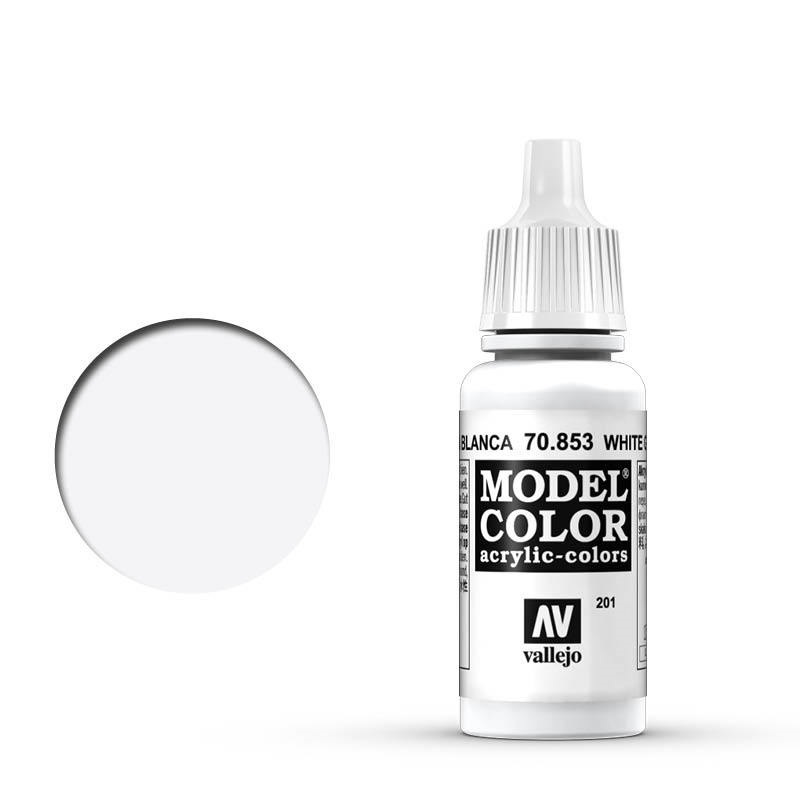 Vallejo Model Colour #201 White Glaze 17 ml Acrylic Paint [70853