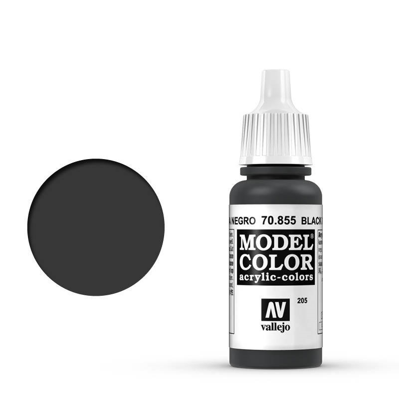 Vallejo Model Colour #205 Black Glaze 17 ml Acrylic Paint [70855