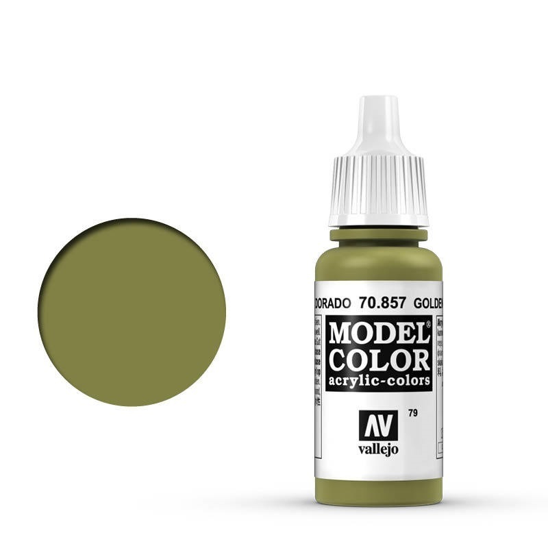 Vallejo Model Colour #079 Golden Olive 17 ml Acrylic Paint [7085