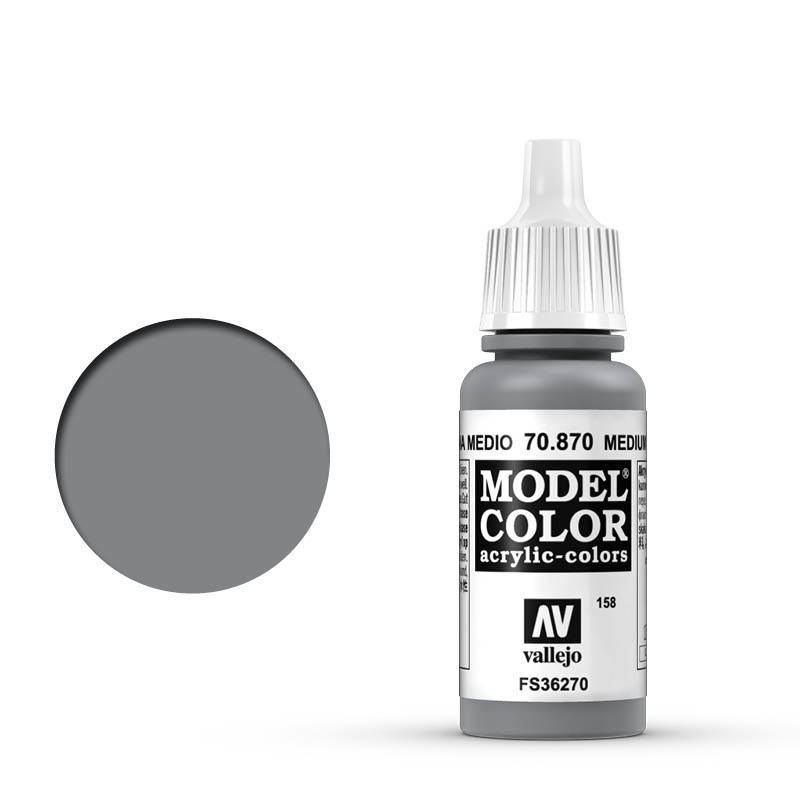 Vallejo Model Colour #158 Medium Sea Grey 17 ml Acrylic Paint [7