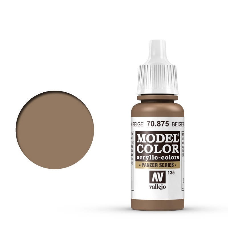 Vallejo Model Colour #135 Beige Brown 17 ml Acrylic Paint [70875