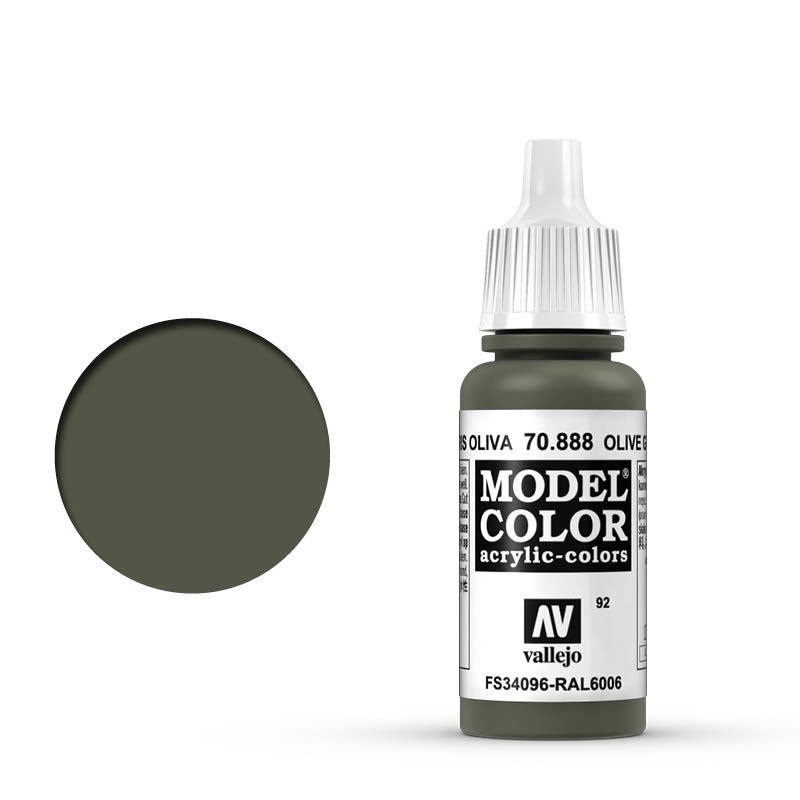 Vallejo Model Colour #092 Olive Grey 17 ml Acrylic Paint [70888]