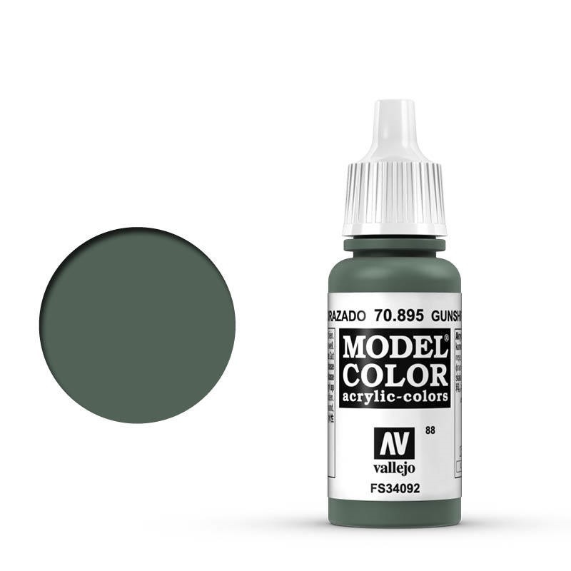 Vallejo Model Colour #088 Gunship Green 17 ml Acrylic Paint [708