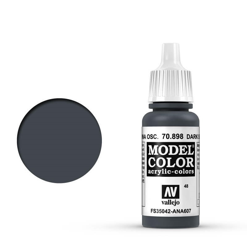 Vallejo Model Colour #048 Dark Sea Blue 17 ml Acrylic Paint [708