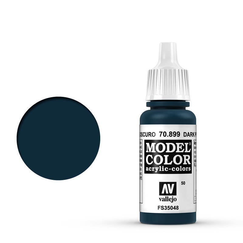 Vallejo Model Colour #050 Dark Prussian Blue 17 ml Acrylic Paint