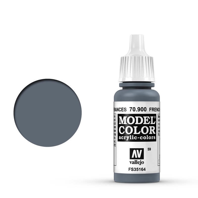 Vallejo Model Colour #059 French Mirage Blue 17 ml Acrylic Paint