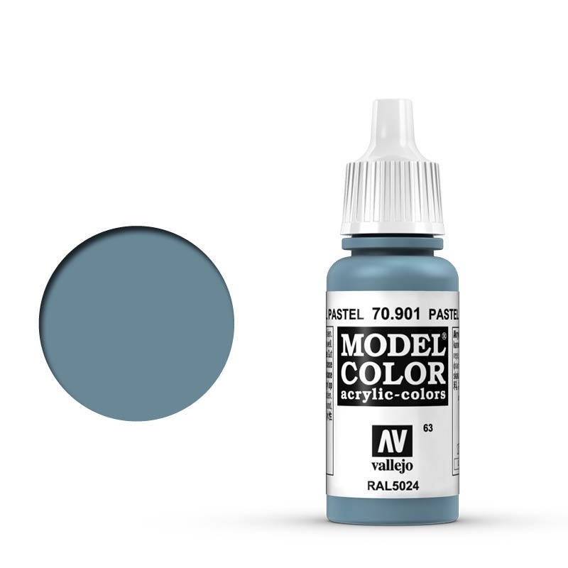 Vallejo Model Colour #063 Pastel Blue 17 ml Acrylic Paint [70901