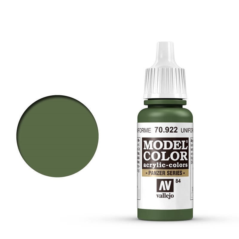 Vallejo Model Colour #084 Uniform Green 17 ml Acrylic Paint [709