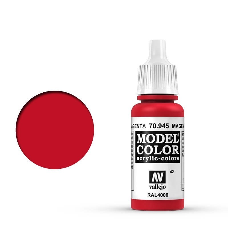 Vallejo Model Colour #042 Magenta 17 ml Acrylic Paint [70945]