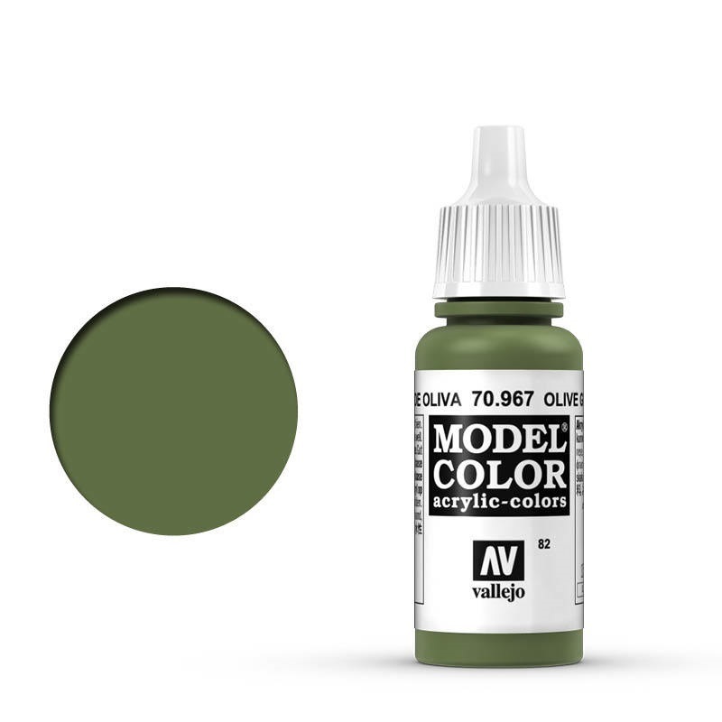 Vallejo Model Colour #082 Olive Green 17 ml Acrylic Paint [70967