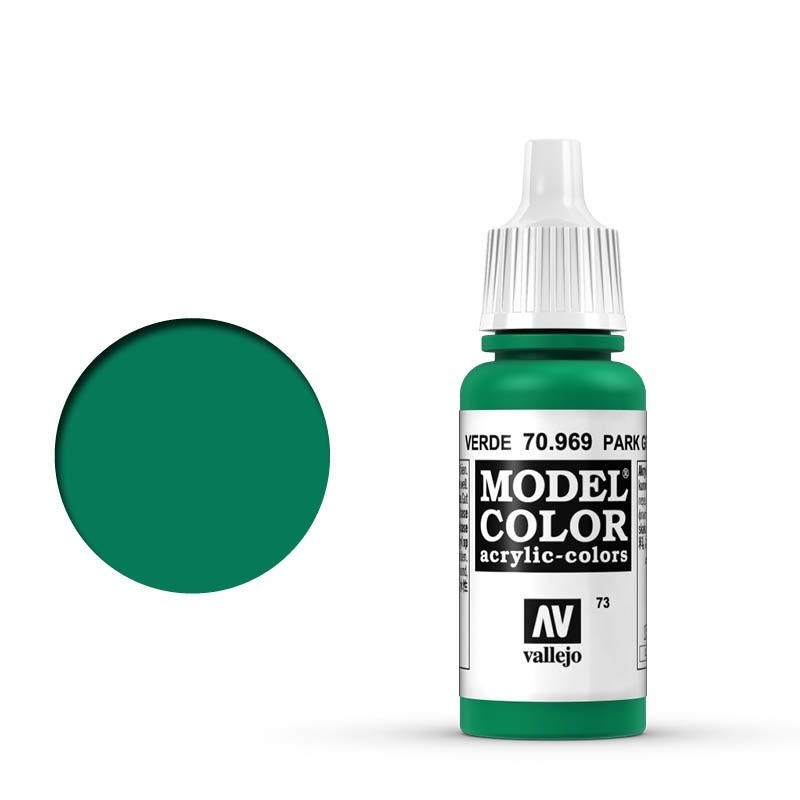 Vallejo Model Colour #073 Park Green Flat 17 ml Acrylic Paint [7